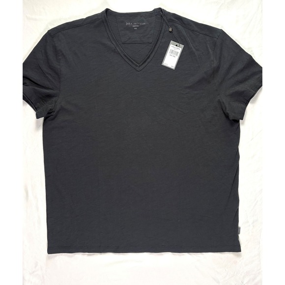 NWT John Varvatos Miles V Neck T Shirt XXL Burnout Grunge Streetwear Lightweight - Picture 2 of 9